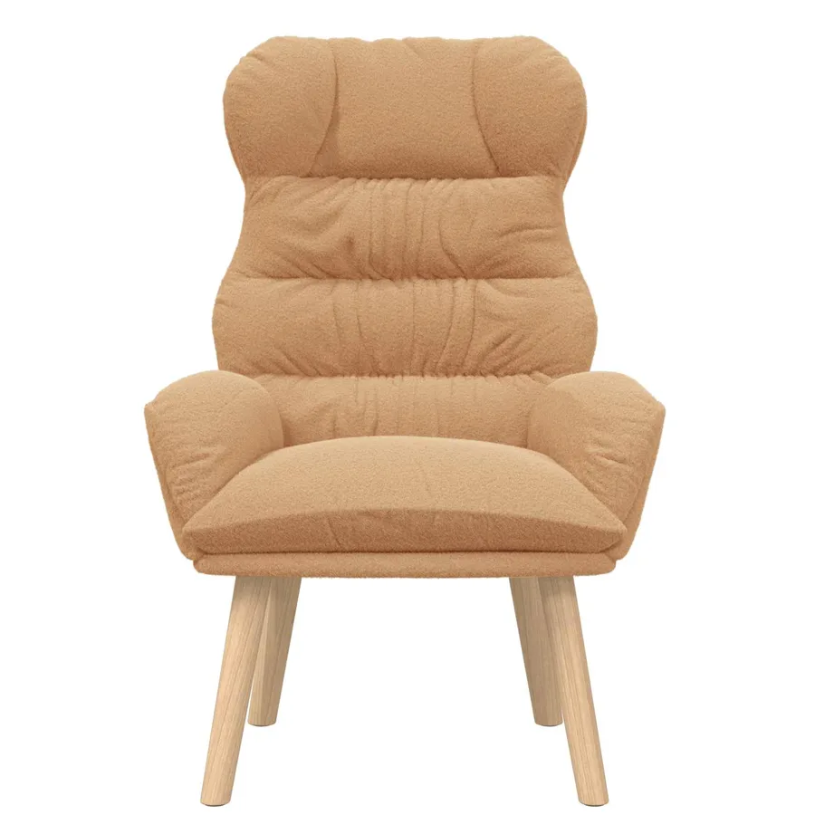 fauteuil Beige 69 x 74 x 93 cm Tissu Sherpa - 3