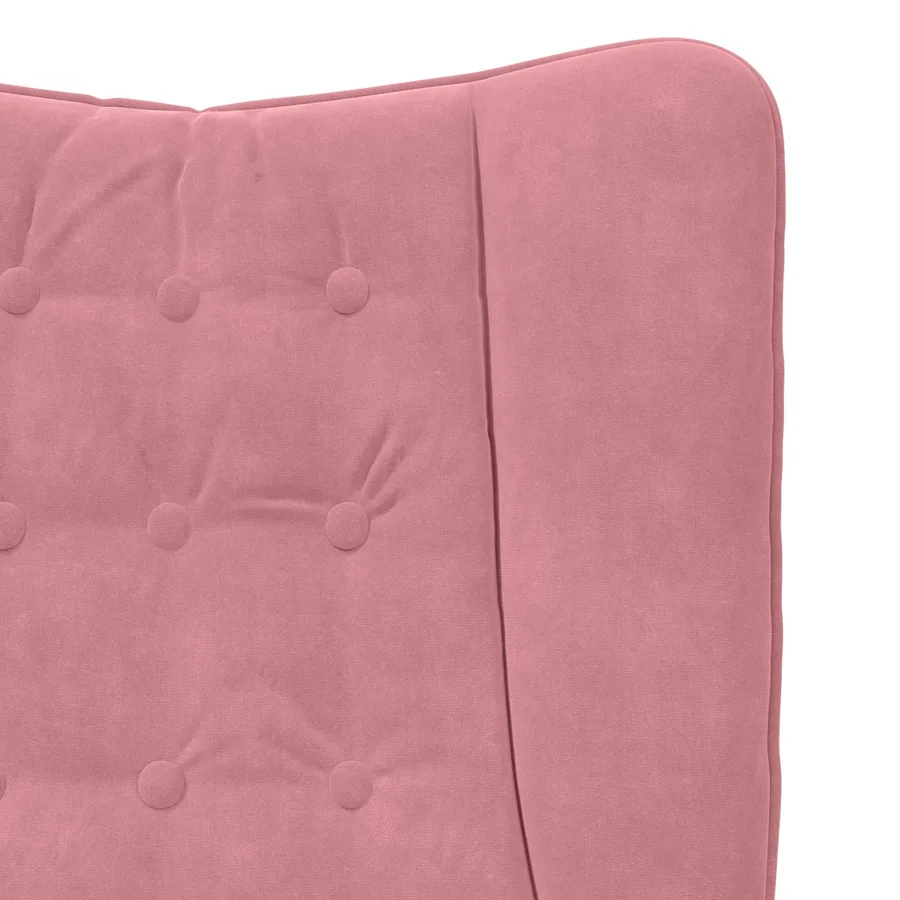 fauteuil Rose 63 x 67 x 94 cm Velours - 7