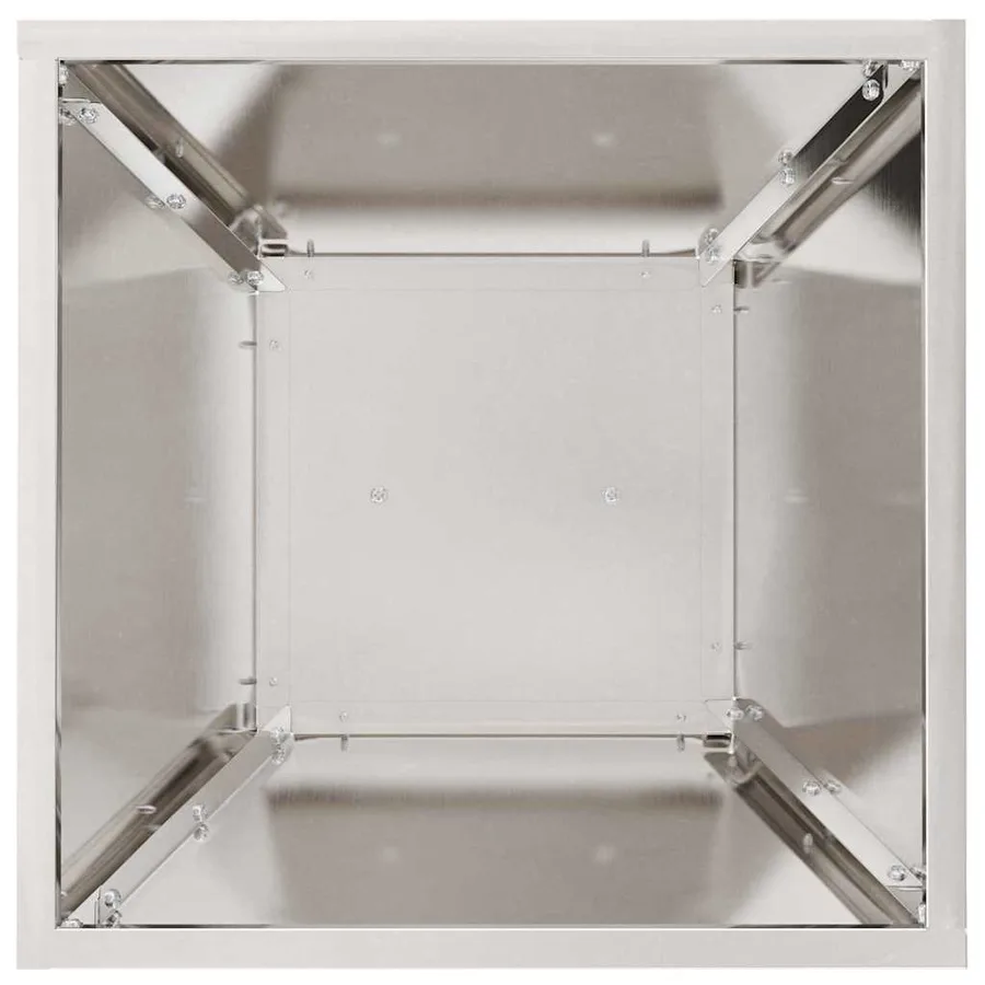 Jardinière à pilier 2 pc Argent 35 x 35 x 73 cm - 7