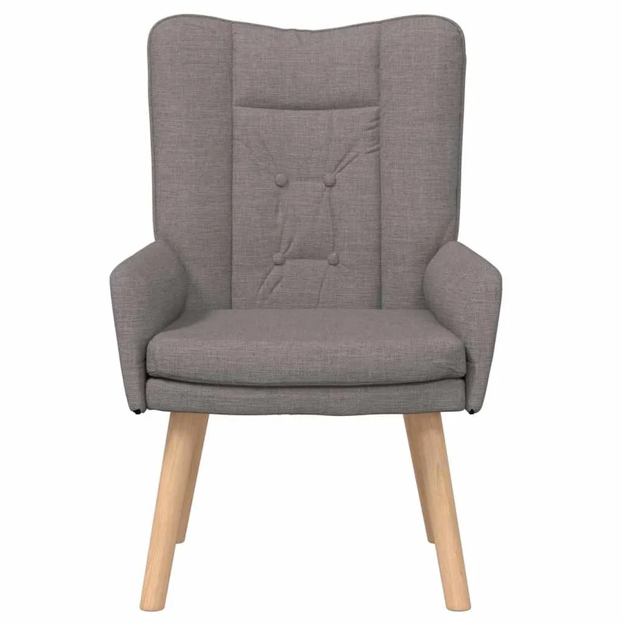 fauteuil Taupe 63 x 67 x 94 cm Tissu et contreplaqué - 4