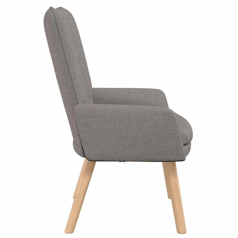 fauteuil Taupe 63 x 67 x 94 cm Tissu et contreplaqué - 5