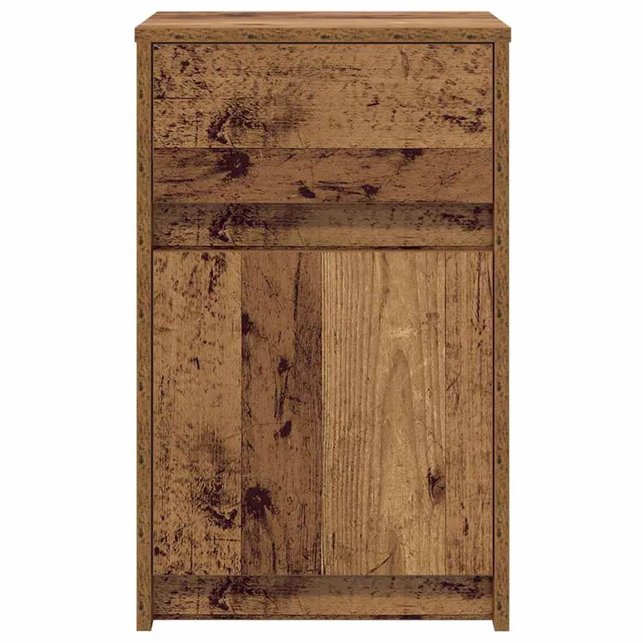 Armoire de chevet LED 2 pcs Bois ancien 38 x 34 x 61 cm - 6
