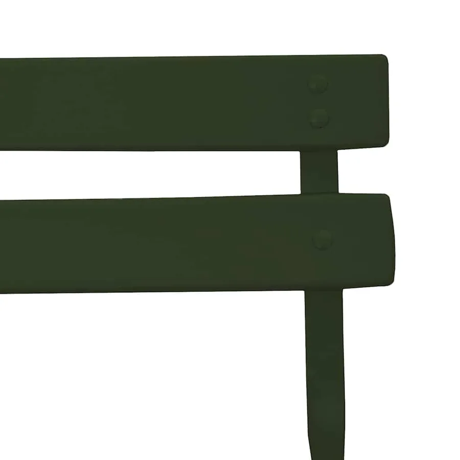Chaise de jardin pliante 2 pcs Vert 42 x 46 x 82cm Métal - 9