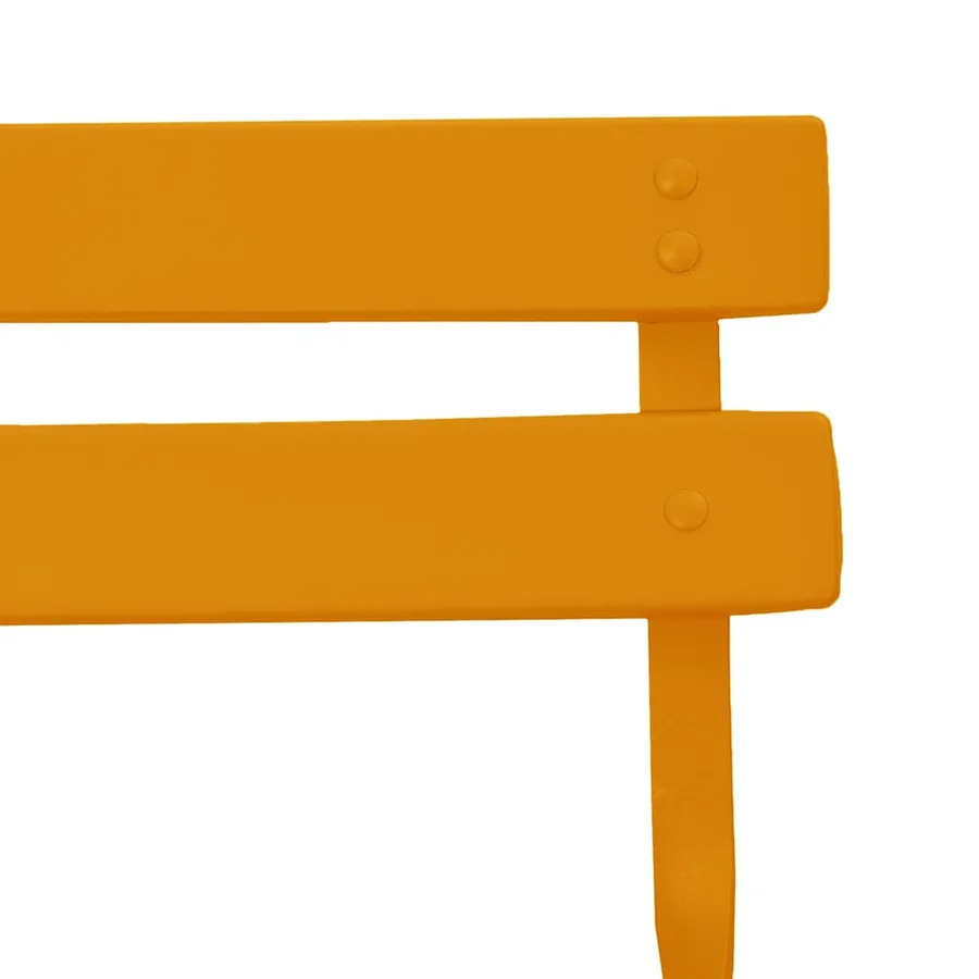 Chaise de jardin pliante 2 pcs Moutarde 42 x 46 x 82cm Métal - 9
