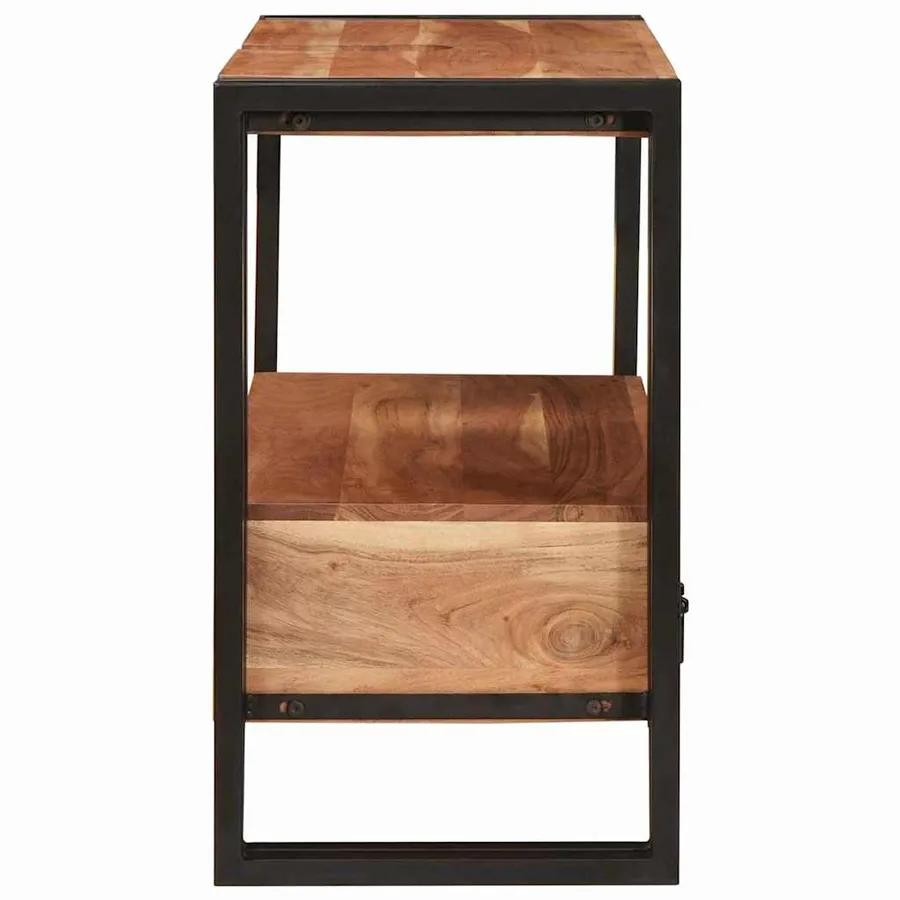 Armoire de coiffeuse avec tiroir Marron Bois d'Acacia Massif - 7