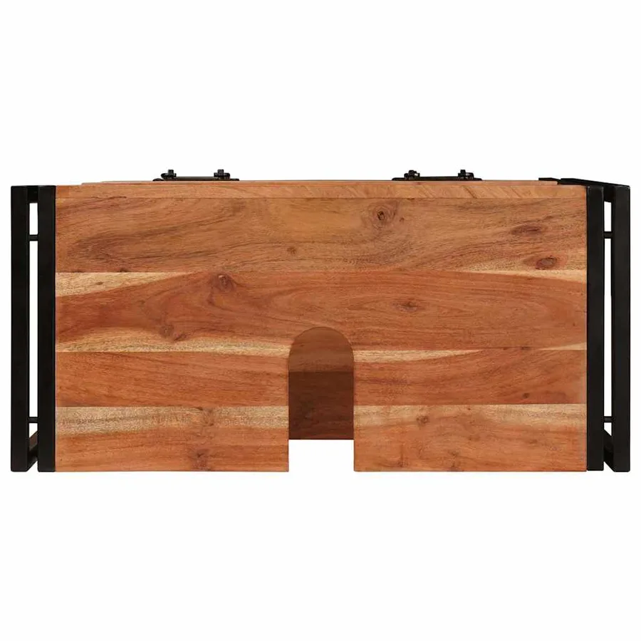 Armoire de coiffeuse avec tiroir Marron Bois d'Acacia Massif - 9
