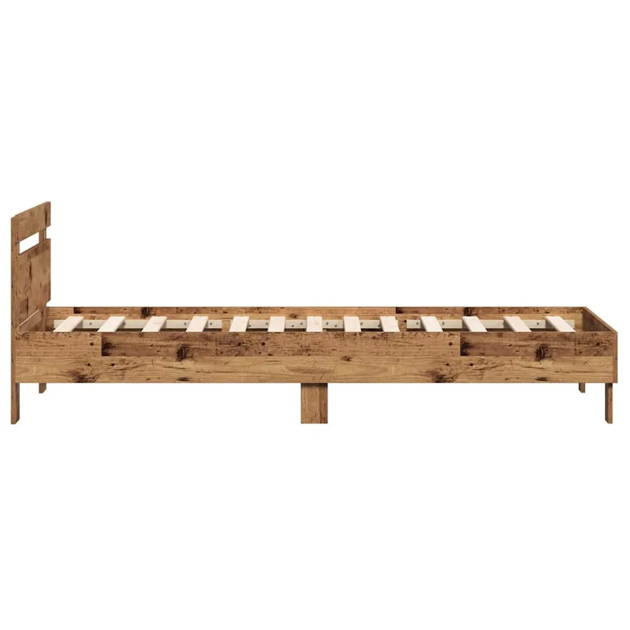Cadre de lit Bois ancien 203 x 95 x 70 cm Bois d'ingénierie - 6