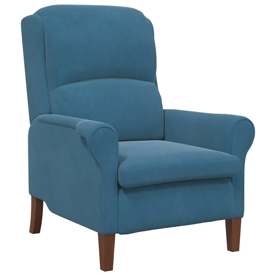 fauteuil Bleu Velours - 2