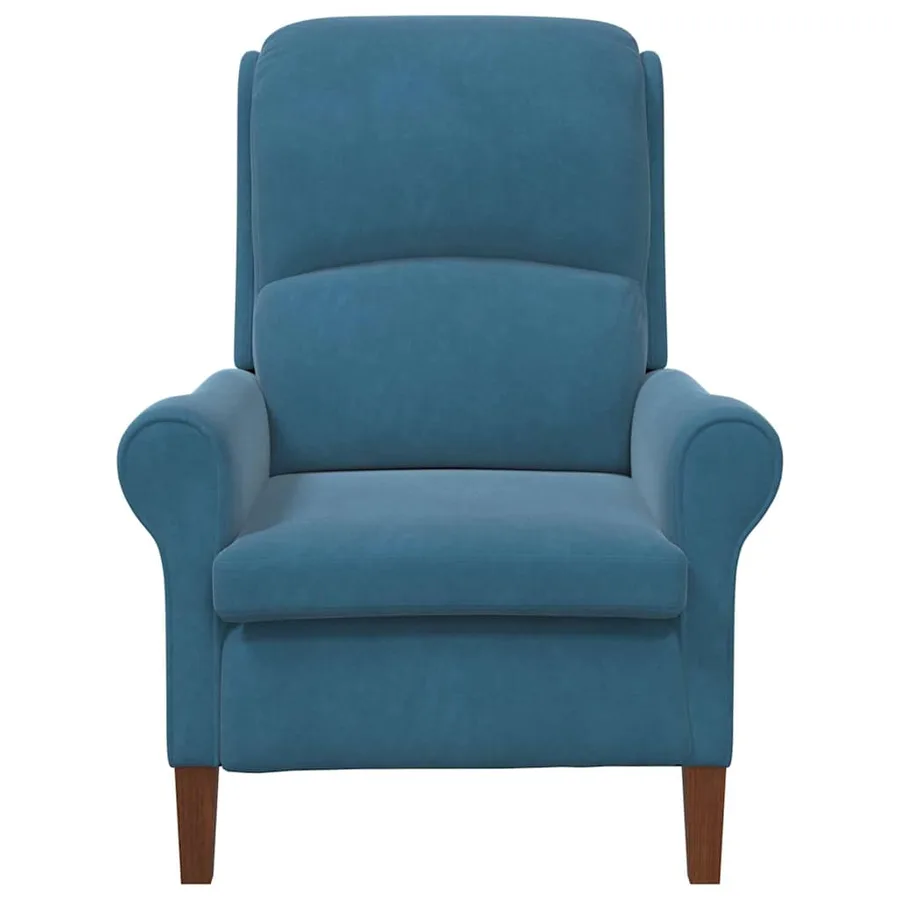 fauteuil Bleu Velours - 4