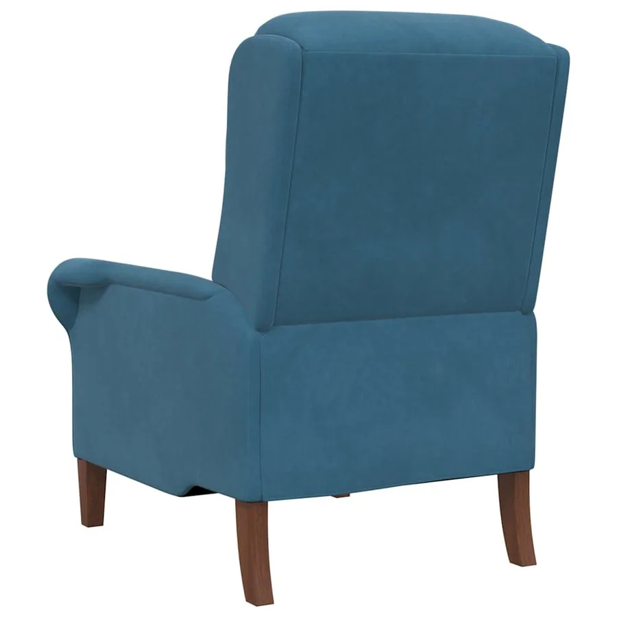 fauteuil Bleu Velours - 6