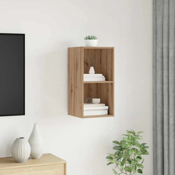 Ensemble meuble TV 37 x 37 x 72 cm Chêne artisanal