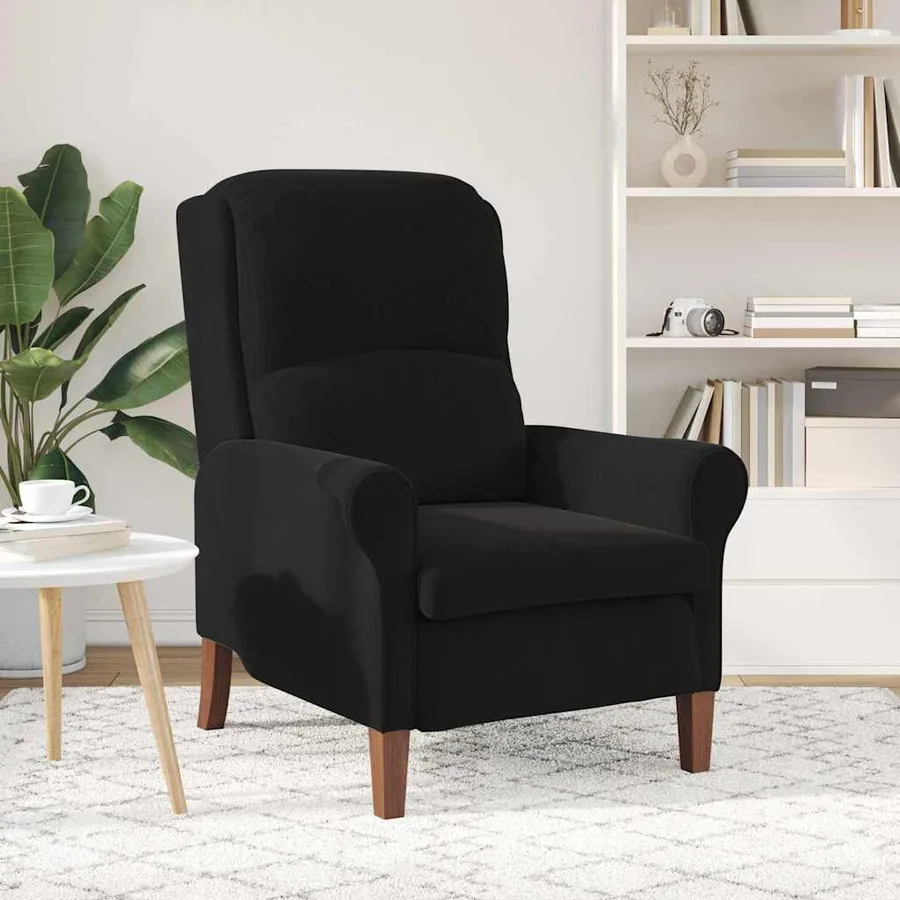fauteuil Noir Velours - 3