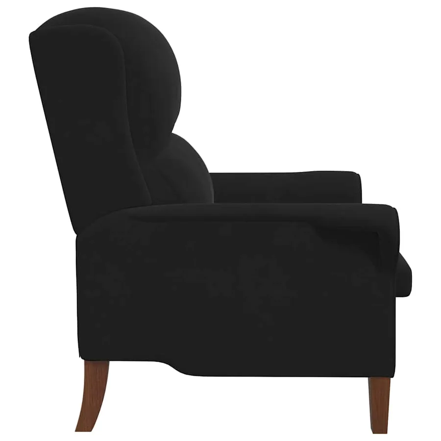 fauteuil Noir Velours - 5