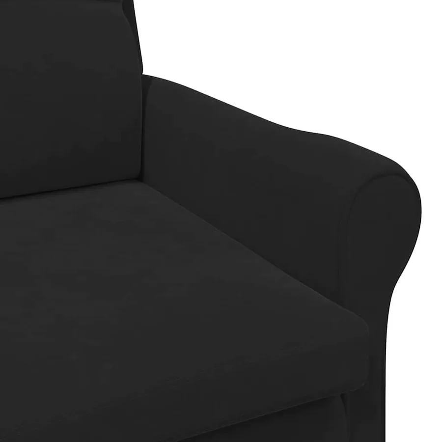 fauteuil Noir Velours - 7