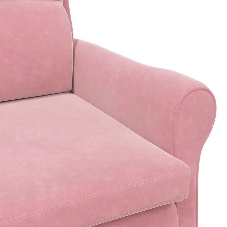 fauteuil Rose Velours - 7