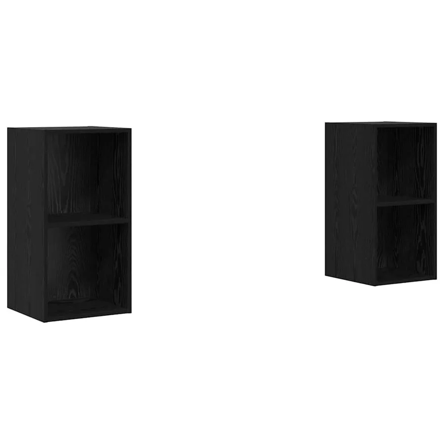 Ensemble meuble TV 2 pcs Chêne noir 37 x 37 x 72 cm - 2