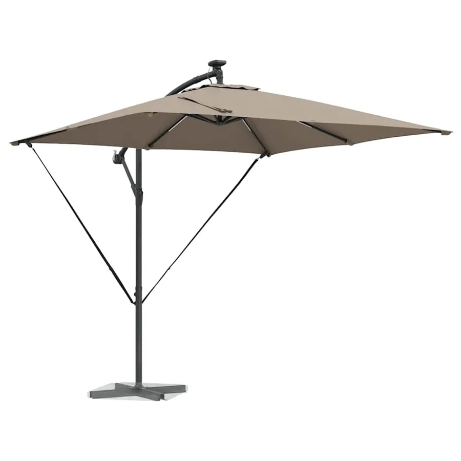 Parasol Taupe 249 x 249 x 250 cm Polyester et Aluminium - 3