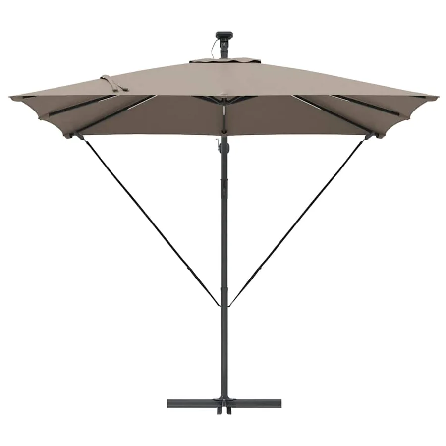 Parasol Taupe 249 x 249 x 250 cm Polyester et Aluminium - 6