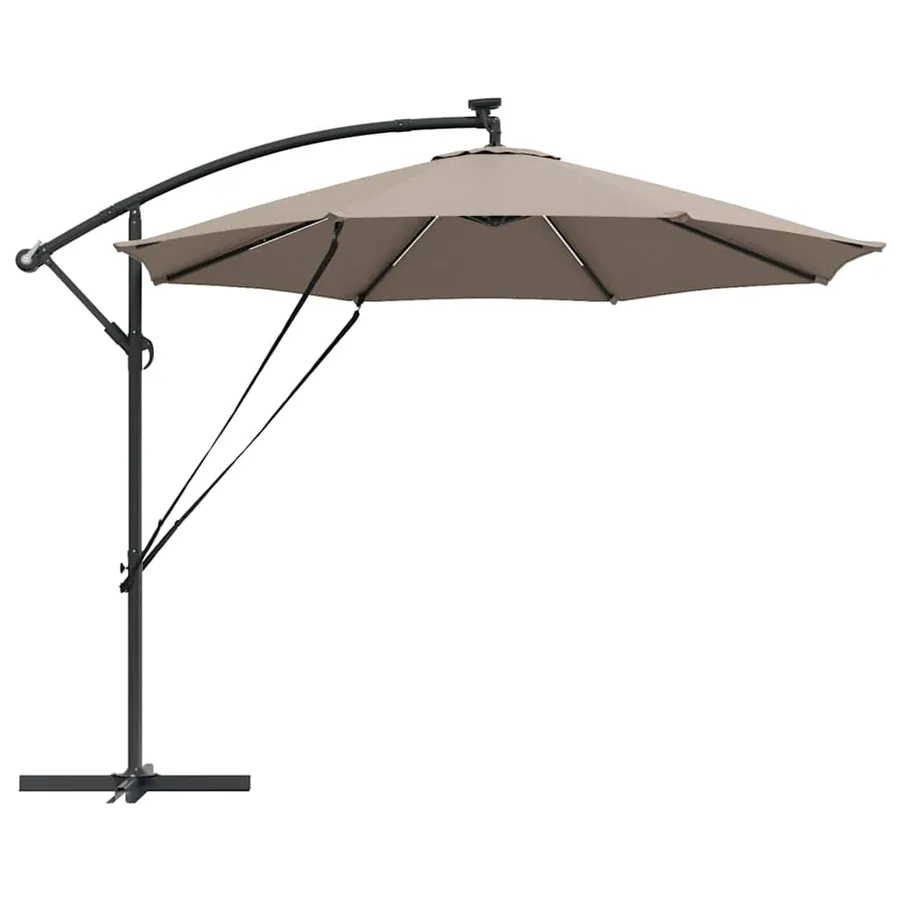 Parasol Taupe 294 x 294 x 248 cm Polyester et Aluminium - 7