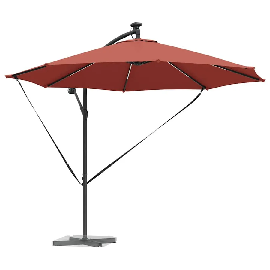 Parasol Terre cuite 294 x 294 x 248 cm Polyester et Aluminium - 3
