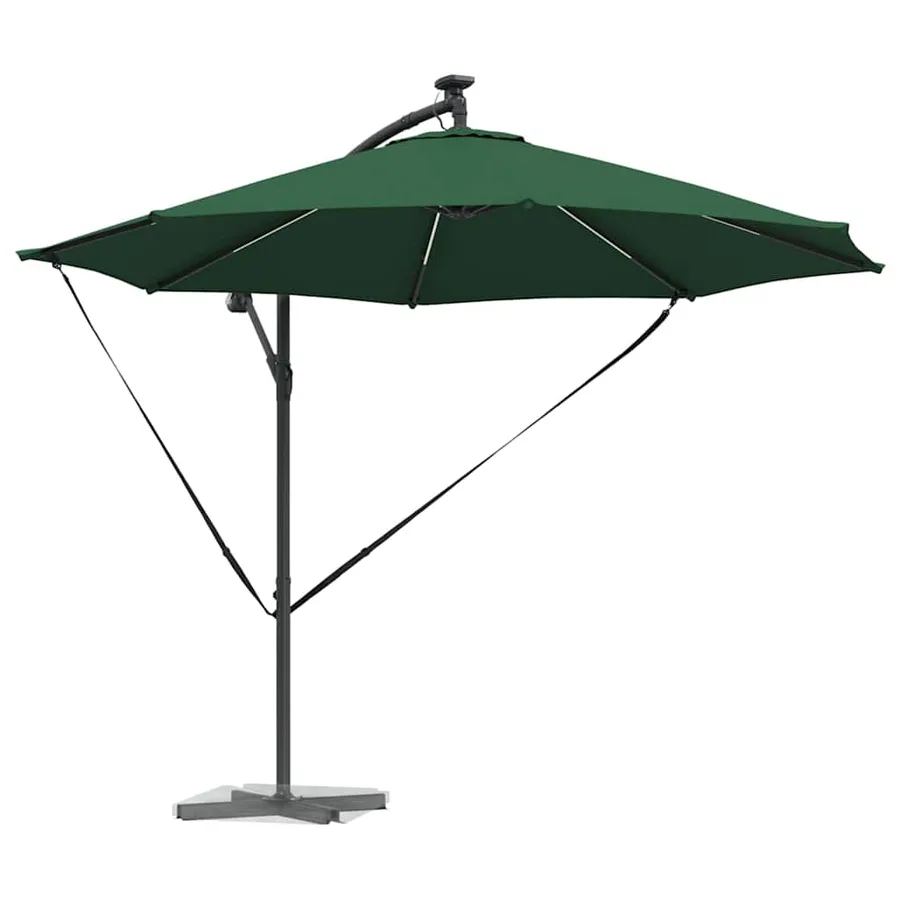 Parasol Vert 294 x 294 x 248 cm Polyester et Aluminium - 3