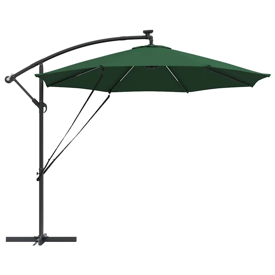 Parasol Vert 294 x 294 x 248 cm Polyester et Aluminium - 7