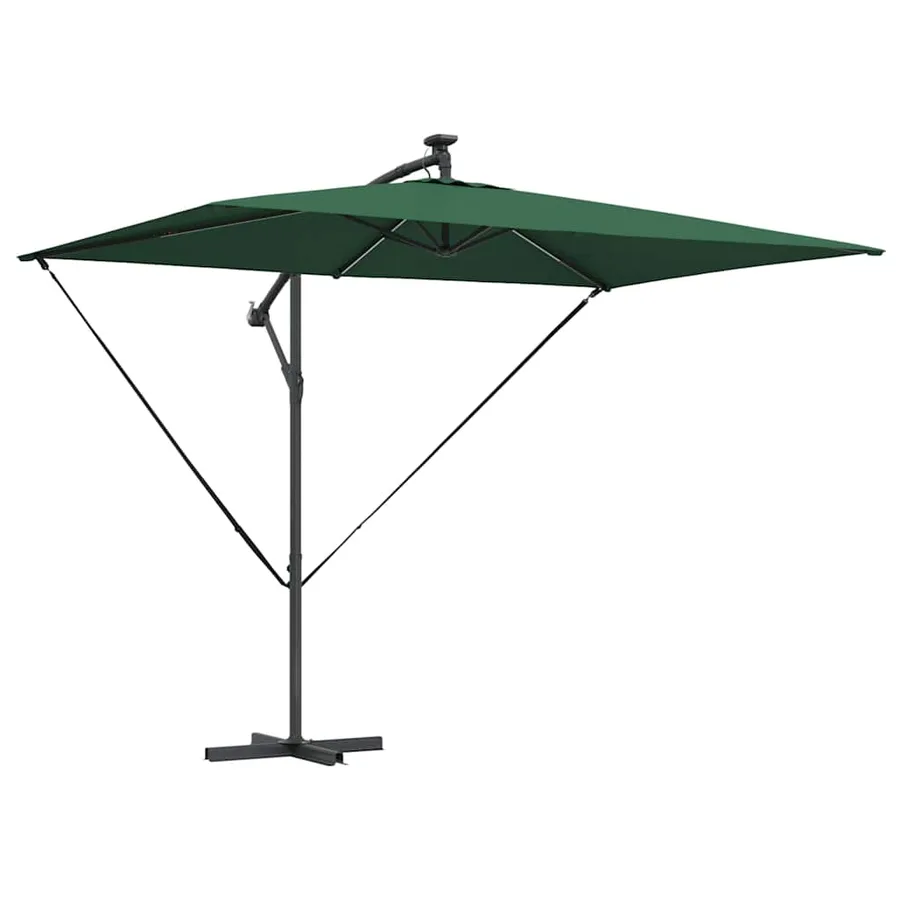 Parasol Vert 294 x 200 x 270 cm Polyester et Aluminium - 2