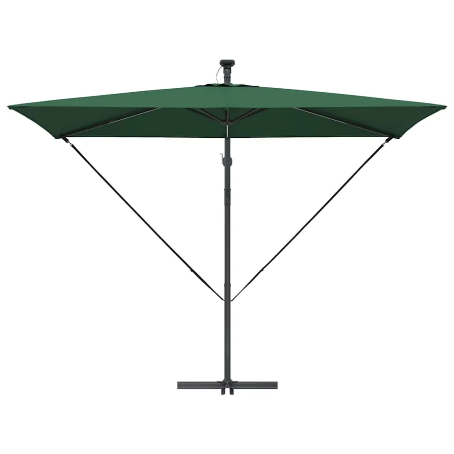 Parasol Vert 294 x 200 x 270 cm Polyester et Aluminium - 6