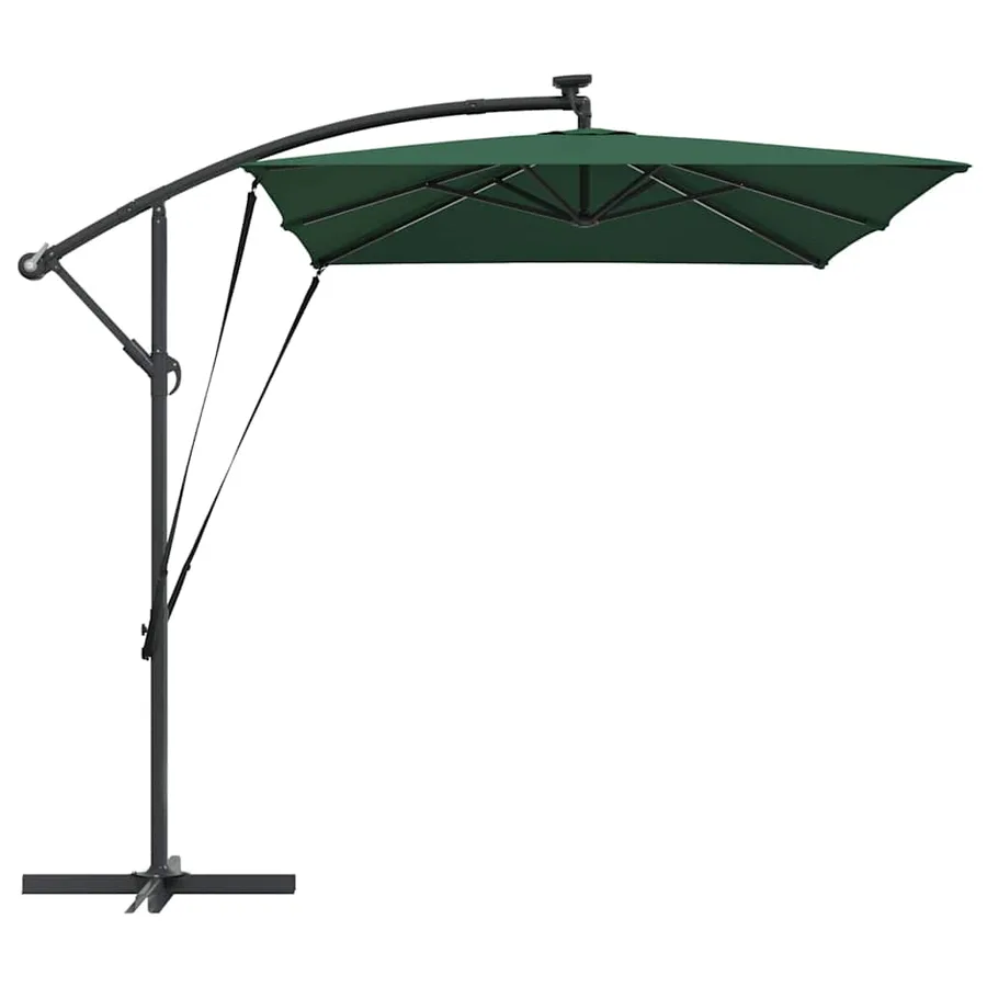 Parasol Vert 294 x 200 x 270 cm Polyester et Aluminium - 7