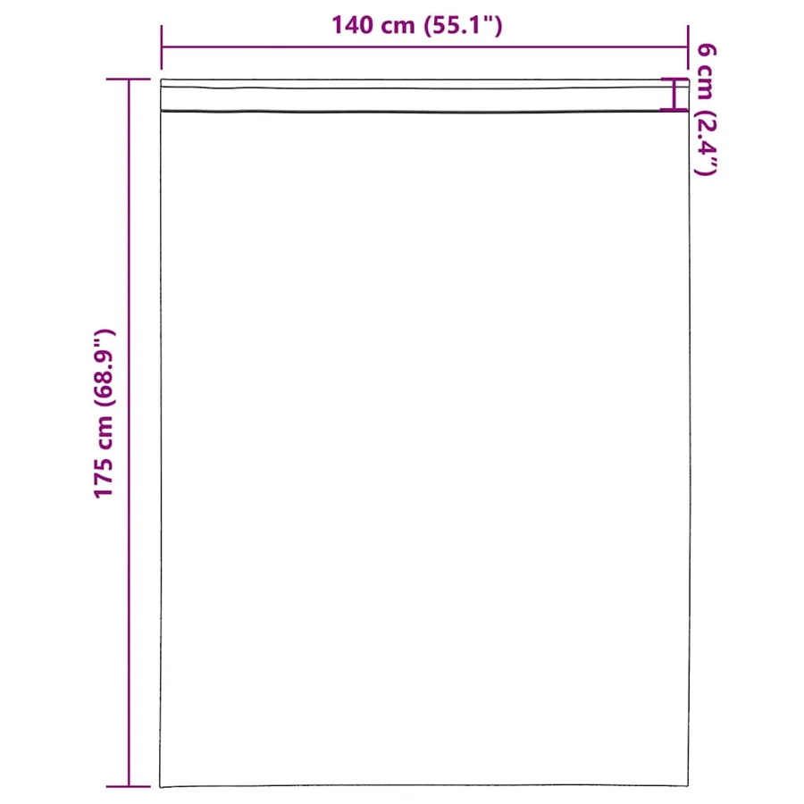 Rideaux en voile à œillets (2 pcs) violets - 9