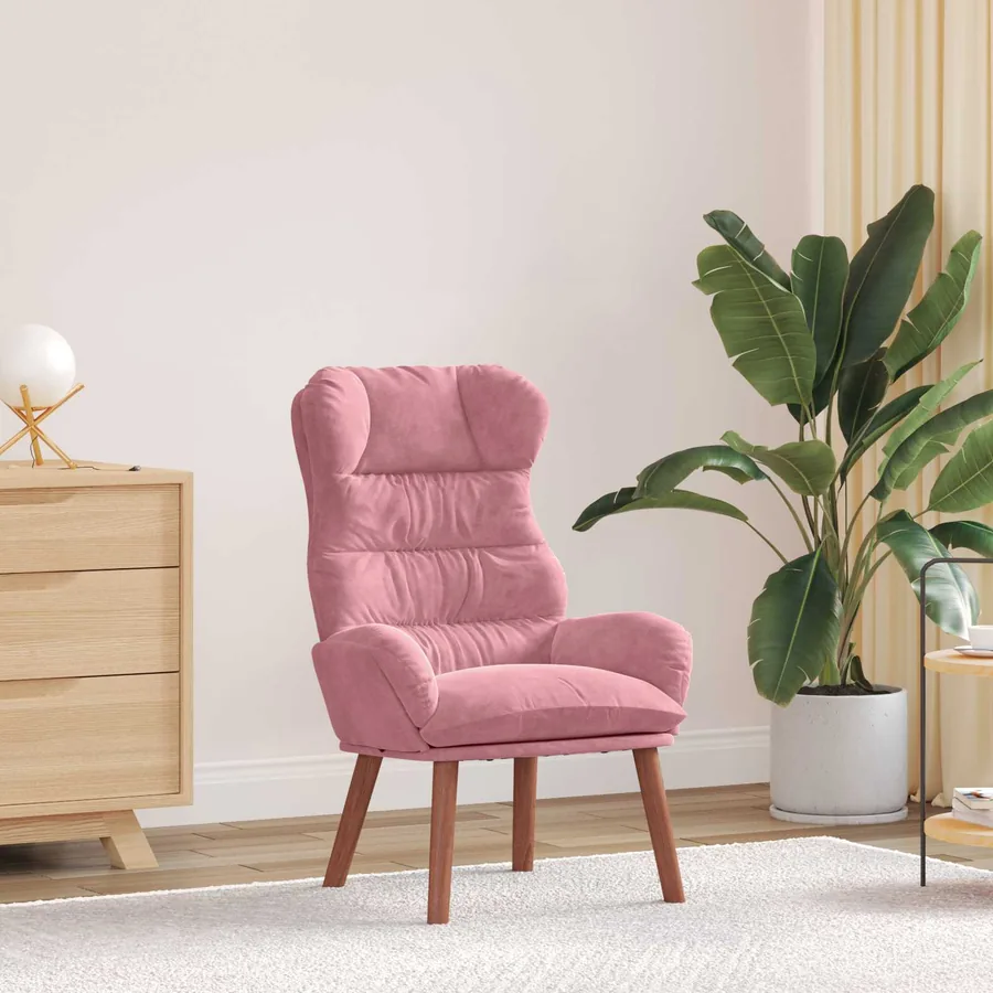 fauteuil Rose 69 x 74 x 93 cm Velours