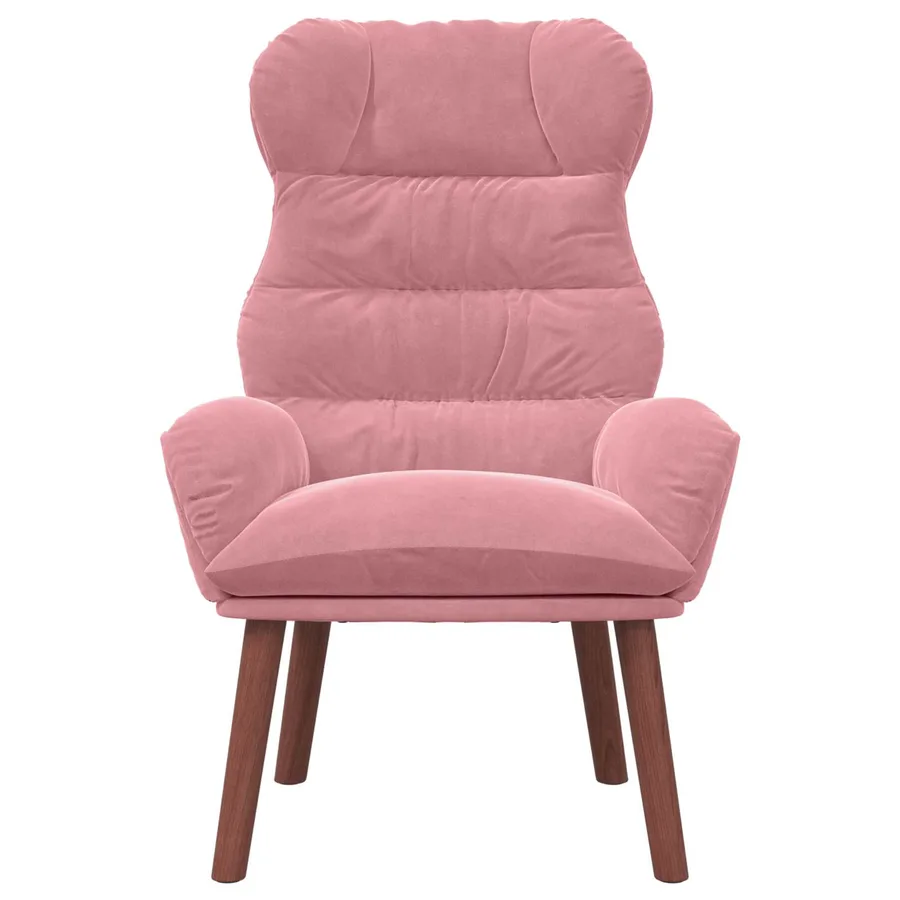 fauteuil Rose 69 x 74 x 93 cm Velours - 4