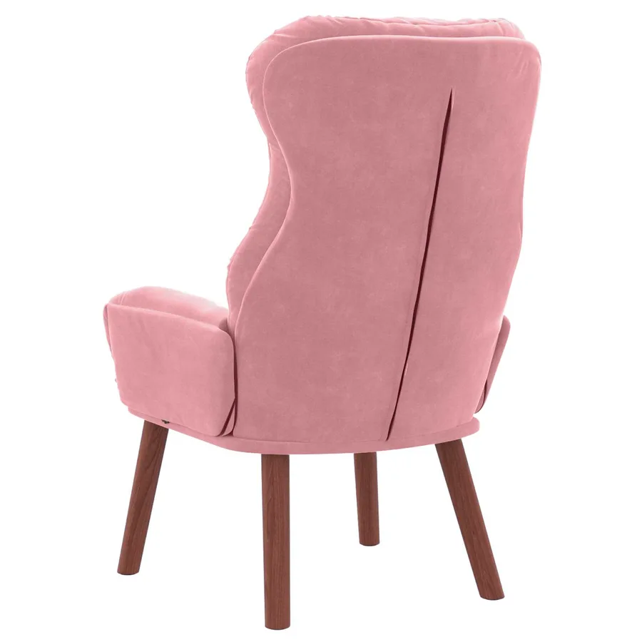 fauteuil Rose 69 x 74 x 93 cm Velours - 6