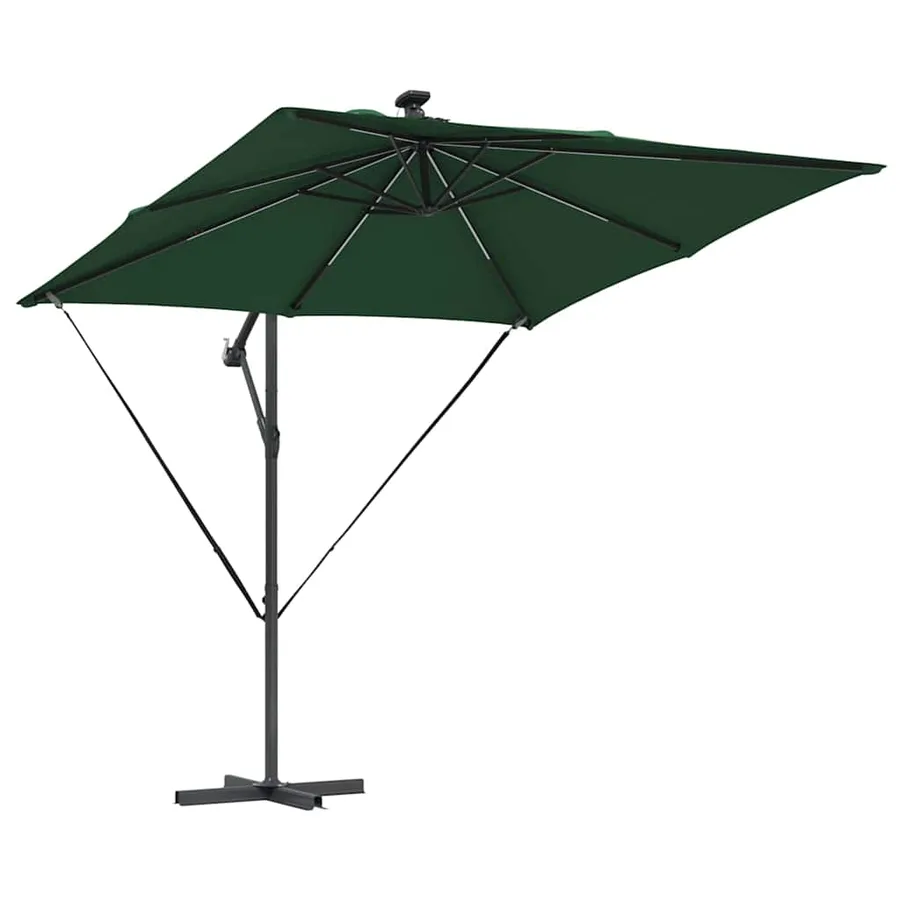 Parasol Vert 249 x 249 x 250 cm Polyester et Aluminium - 5
