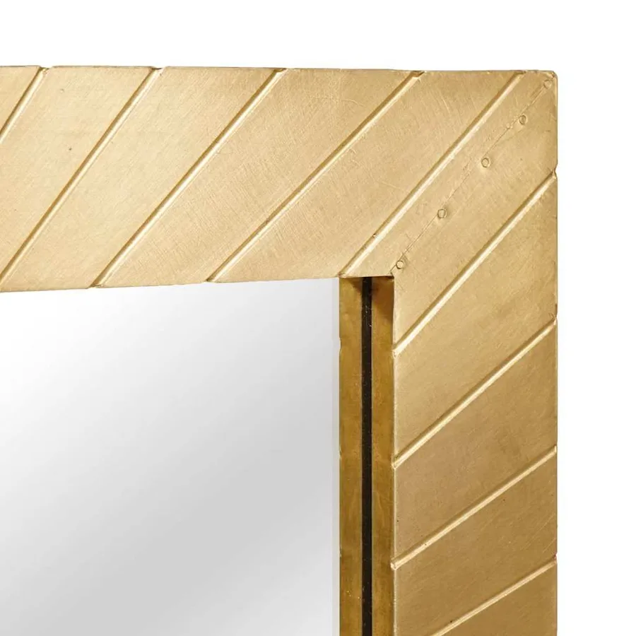 Miroir de salle de bain Montage mural Doré 50 x 2,5 x 70 cm - 4
