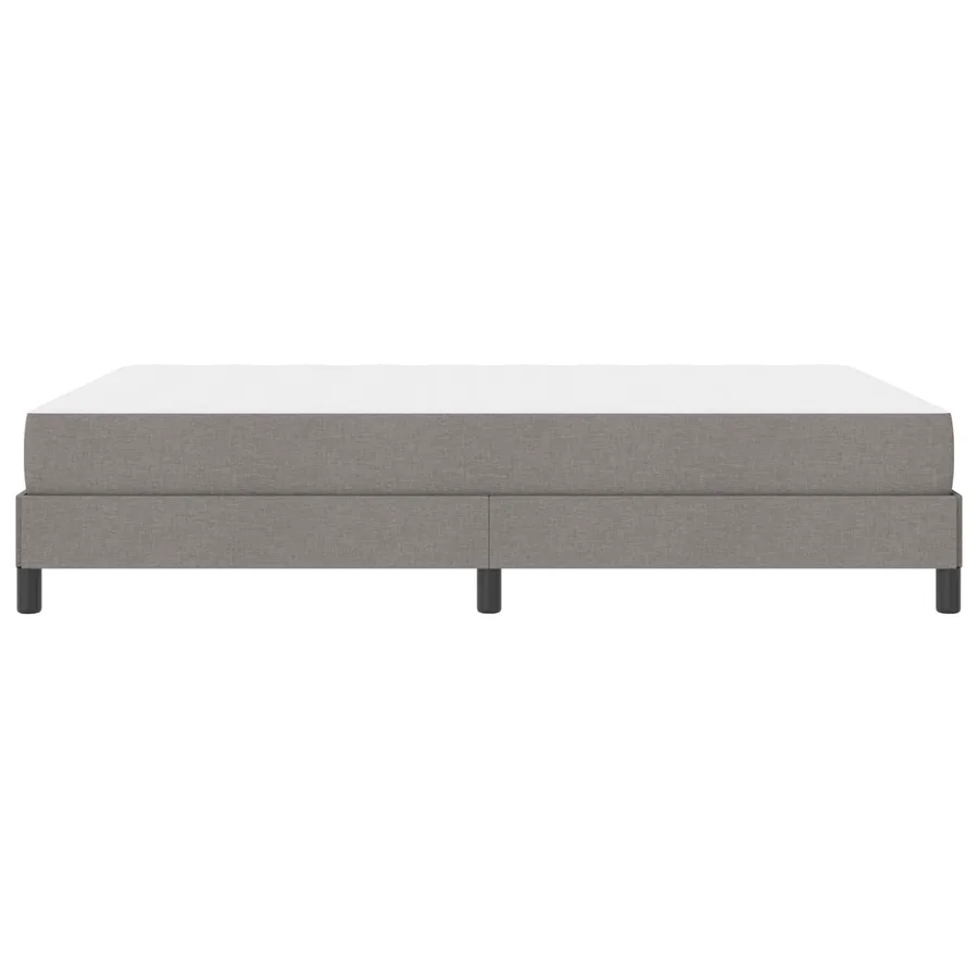 Lit à ressorts avec matelas Taupe 160 x 200 cm tissu - 9