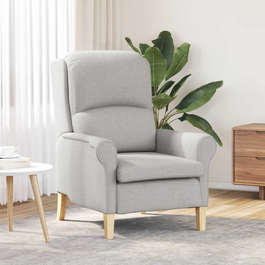fauteuil Gris nuage tissu