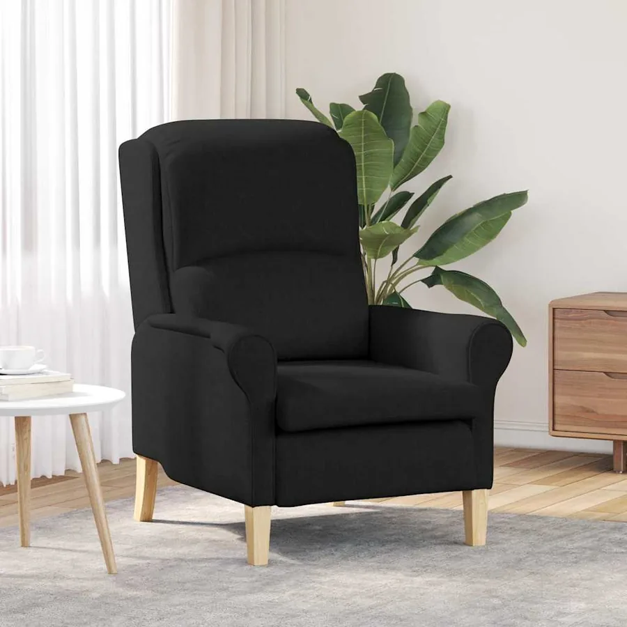 fauteuil Noir tissu