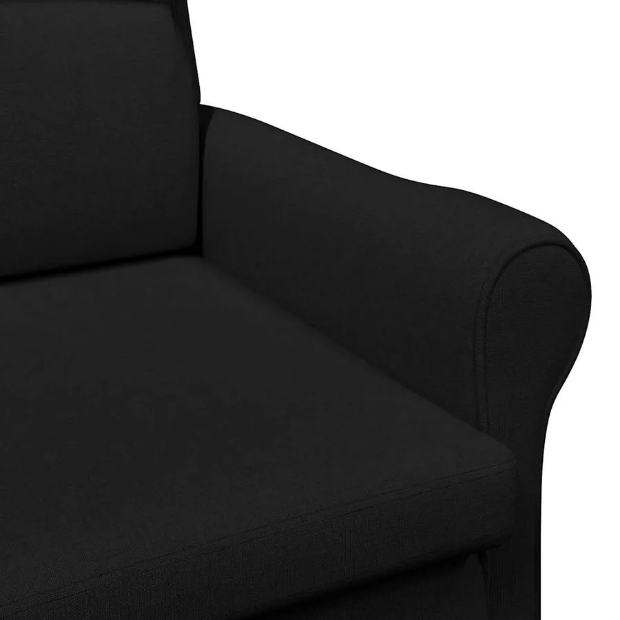 fauteuil Noir tissu - 7