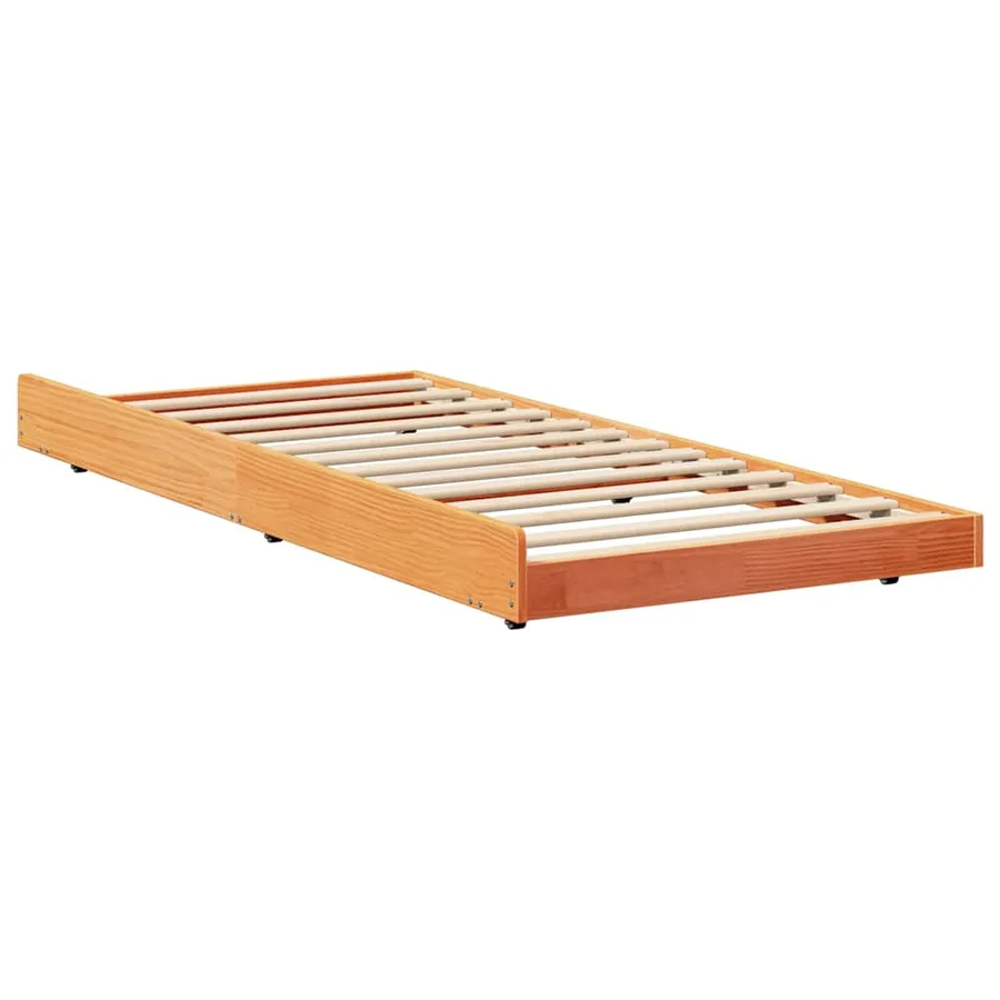 Cadre de lit Brun cire 80 x 200 cm Pin massif - 5