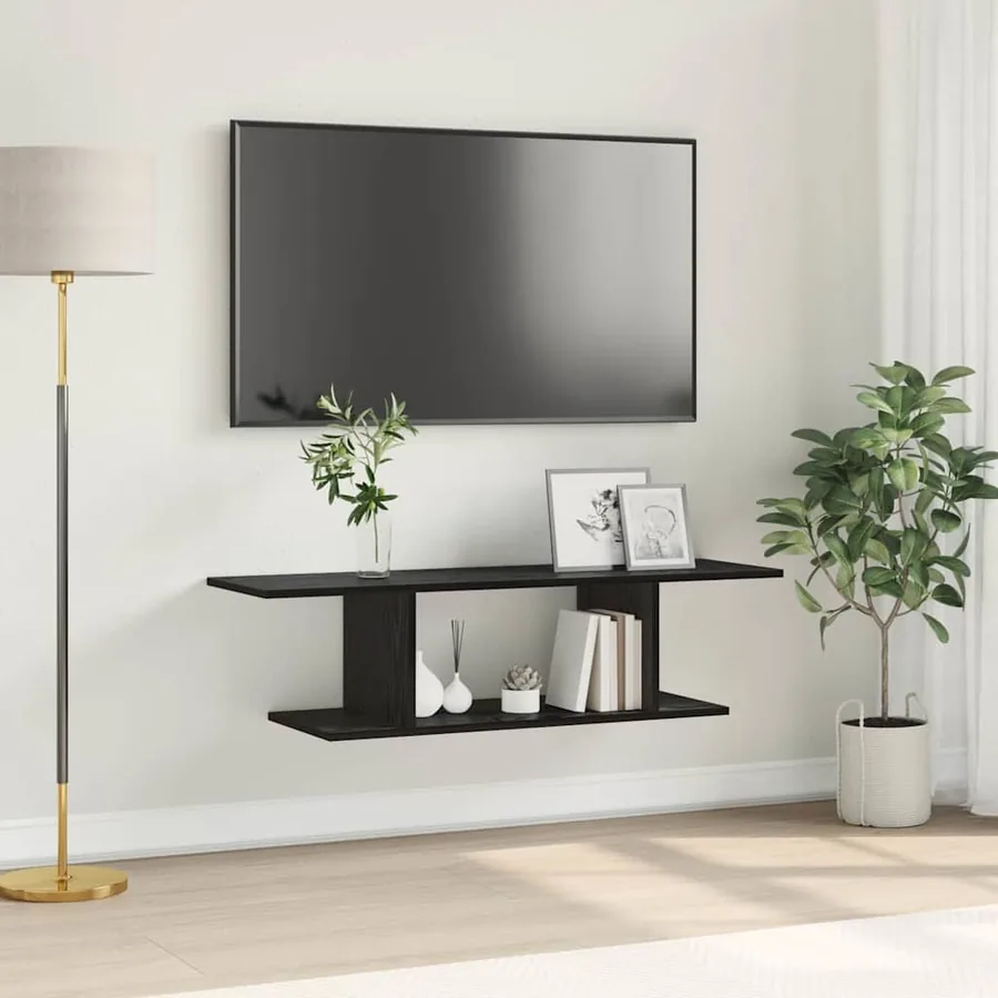 Ensemble meuble TV Noir 103 x 30 x 26,5 cm Bois d'ingénierie