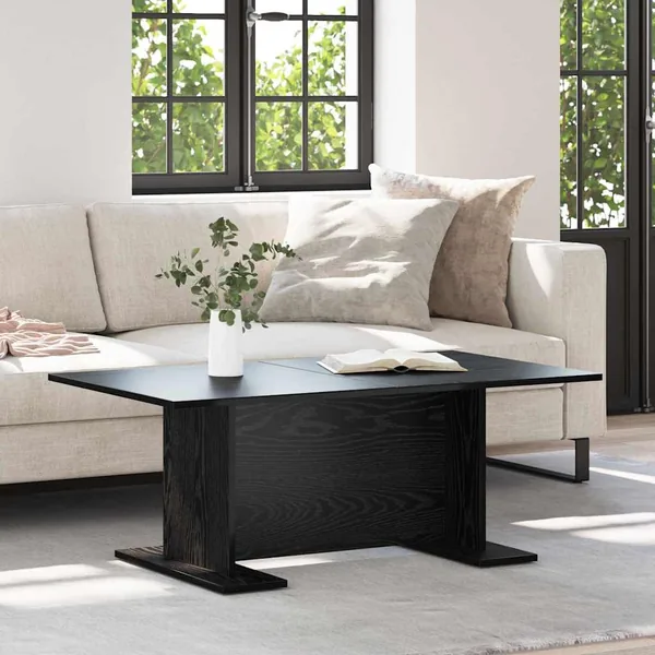 Table basse Chêne noir 103,5 x 60 x 40 cm Bois d'ingénierie