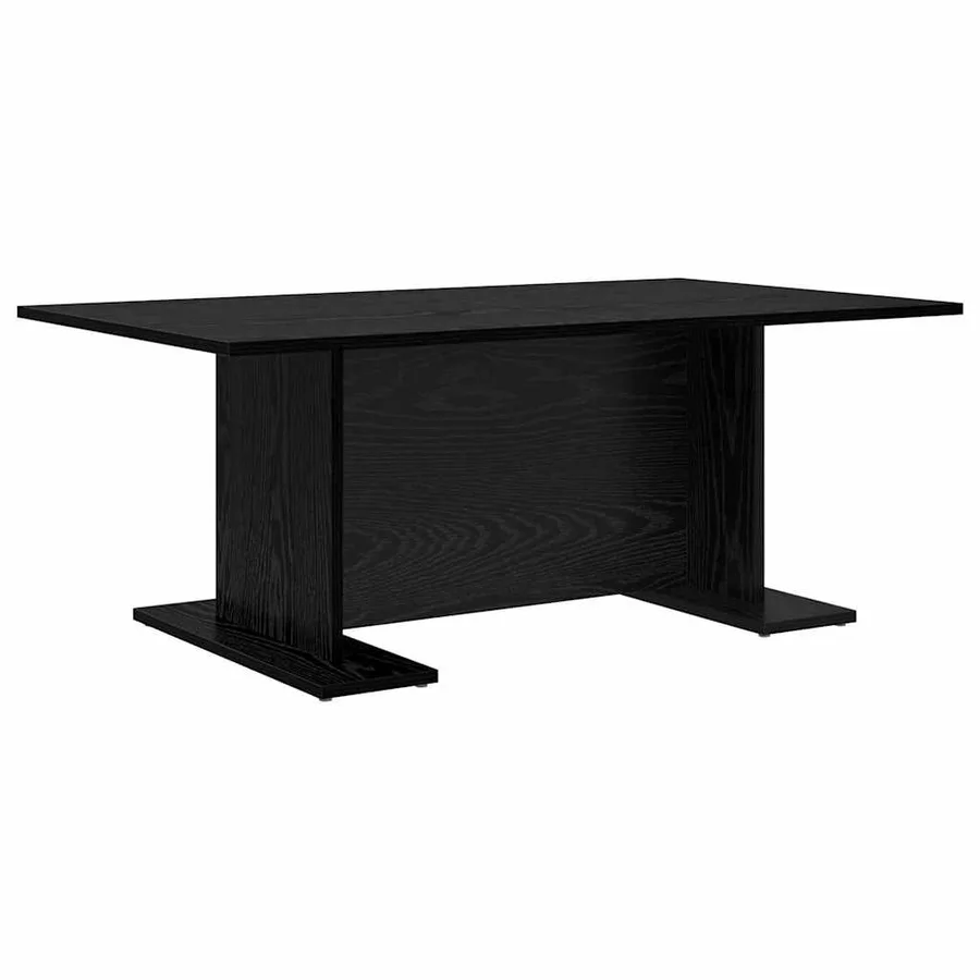 Table basse Chêne noir 103,5 x 60 x 40 cm Bois d'ingénierie - 2