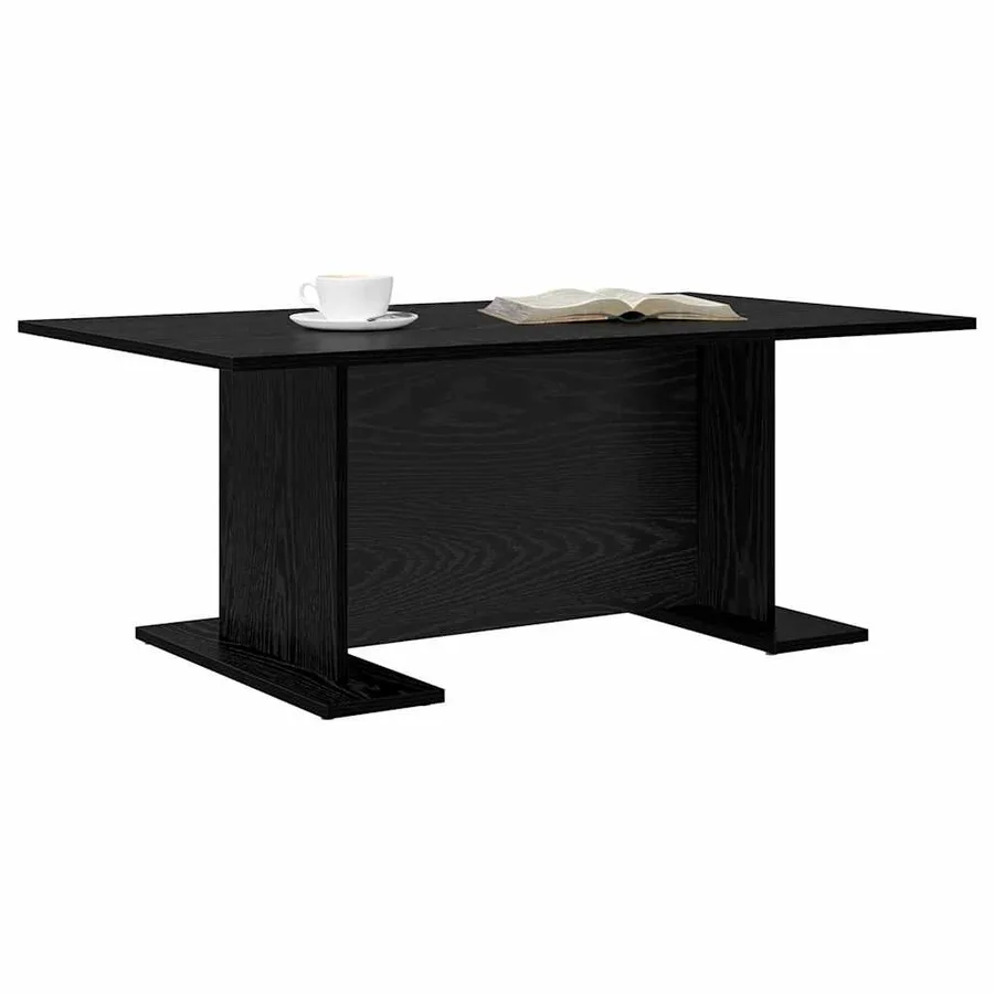 Table basse Chêne noir 103,5 x 60 x 40 cm Bois d'ingénierie - 3