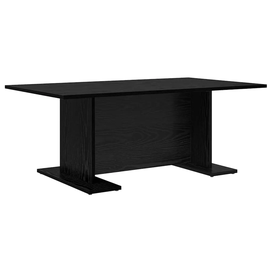 Table basse Chêne noir 103,5 x 60 x 40 cm Bois d'ingénierie - 7