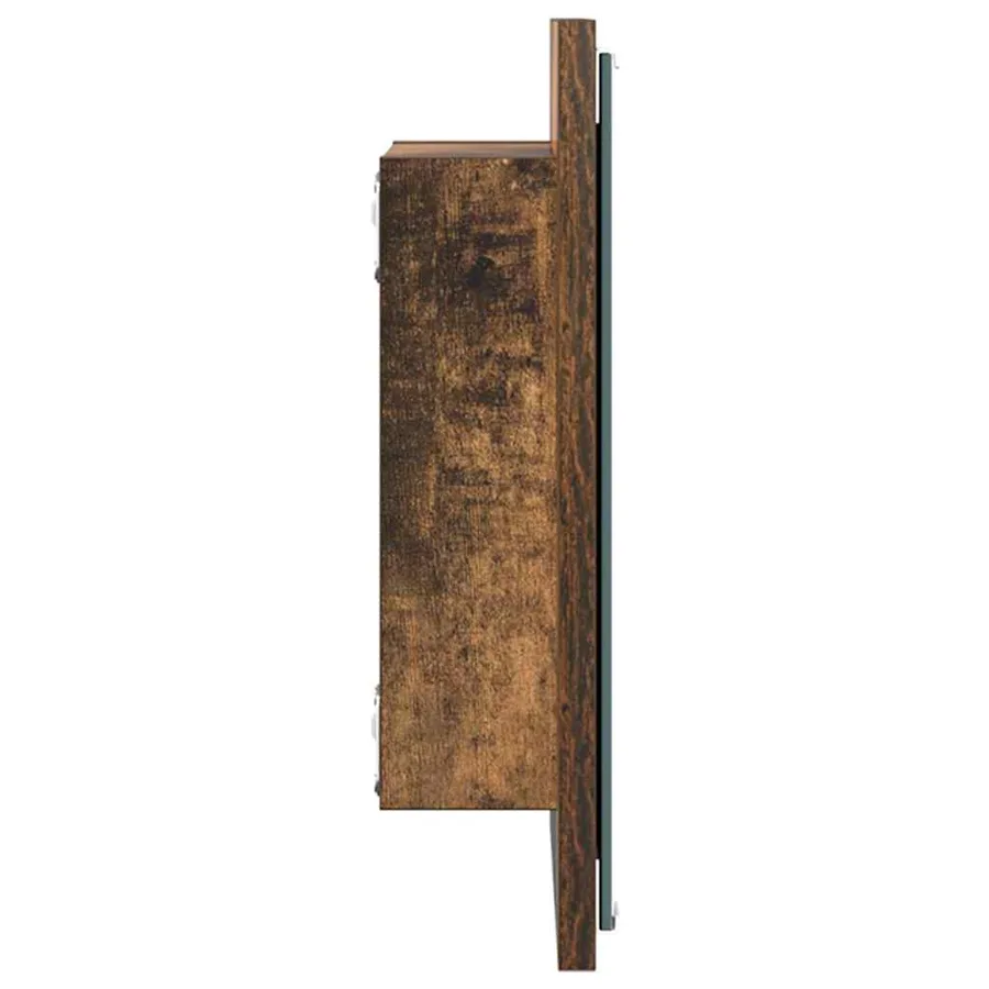 Miroir de salle de bain LED Chêne fumé 40 x 37 x 8.5 cm - 6