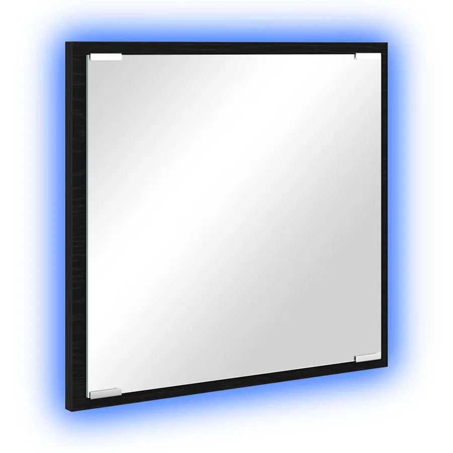 Miroir de salle de bain LED Chêne noir 40 x 37 x 8.5 cm - 2