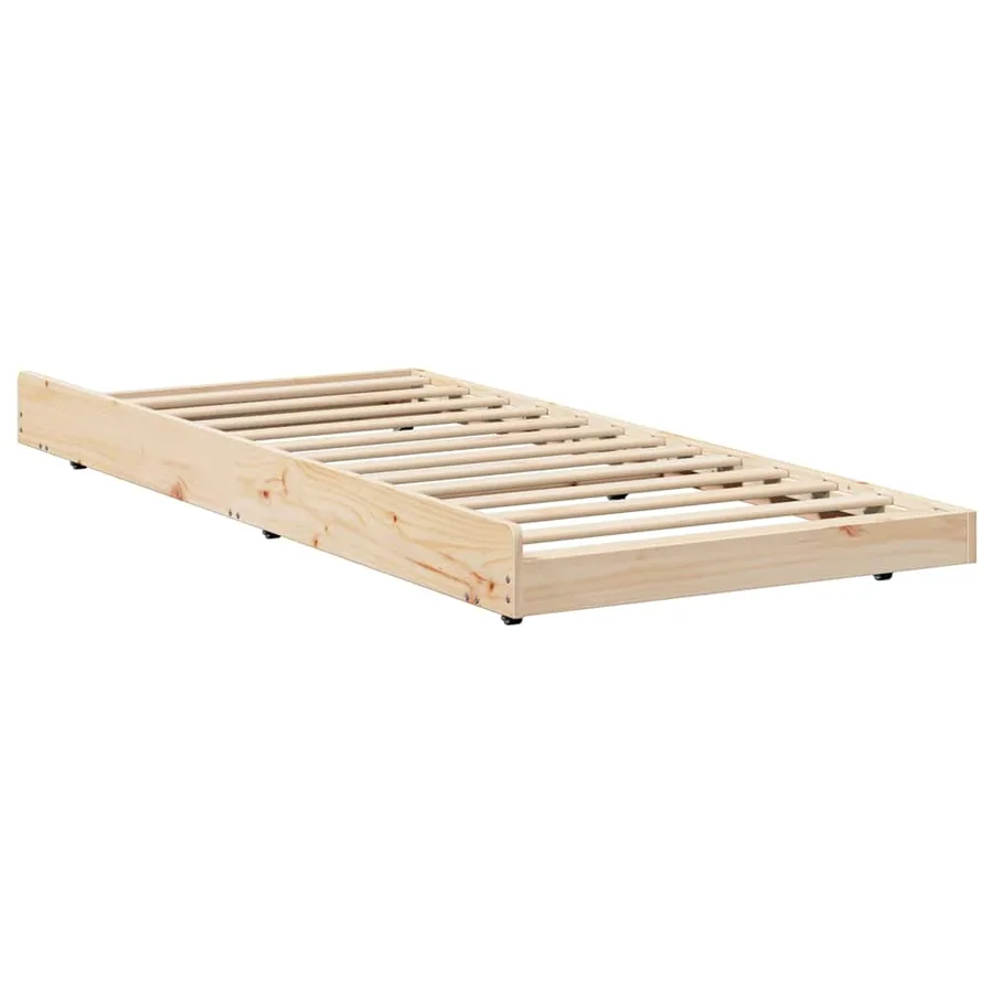 Cadre de lit Naturel 75 x 190 cm Pin massif - 5