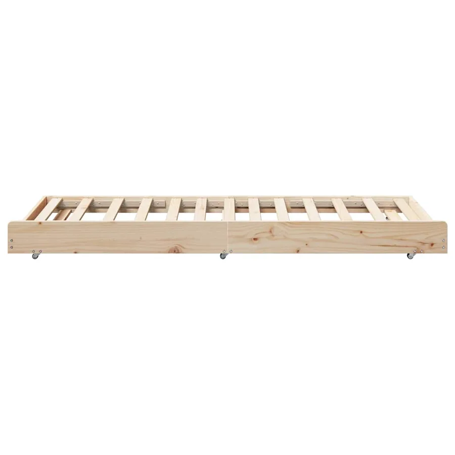 Cadre de lit Naturel 75 x 190 cm Pin massif - 7