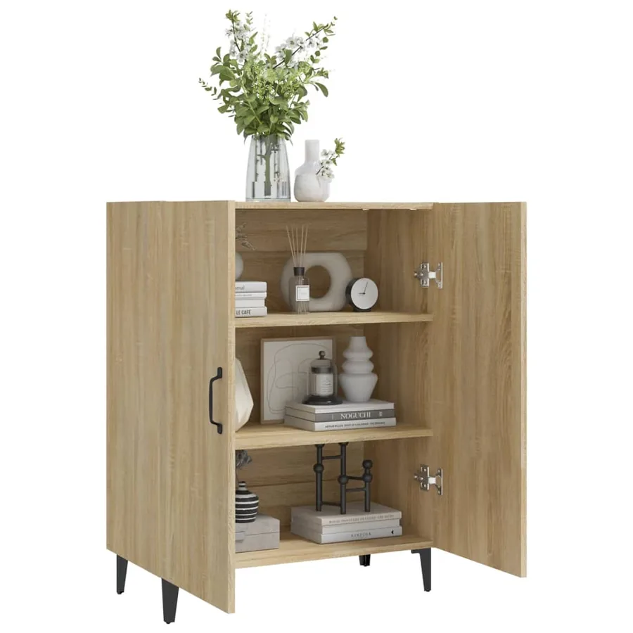Buffet Chêne sonoma 70x34x90 cm Bois d'ingénierie - 7